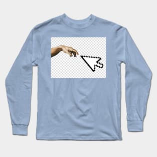 Creation of Adam by Michelangelo Long Sleeve T-Shirt